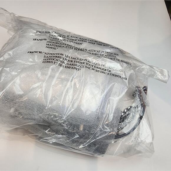 Kate Spade New Silver Crossbody Bag Lunar Light  Micro Purse Concerts Bag - Picture 5 of 13